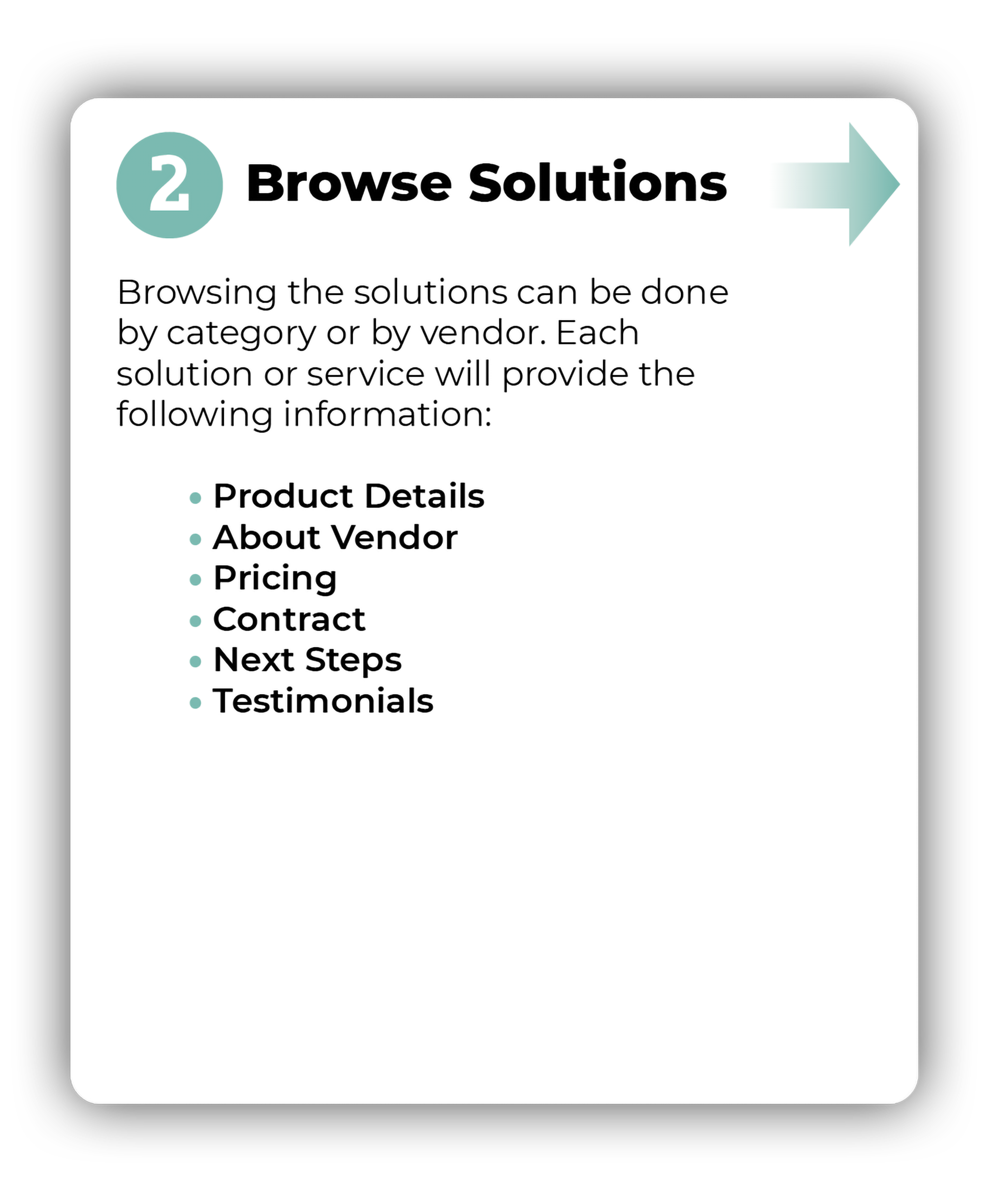 Step two: Browse Solutions